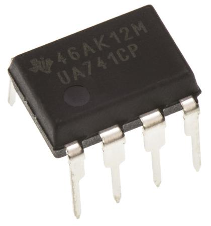 UA741CP Texas Instruments, Operational Amplifier, 1 MHz, 8-Pin 15 V PDIP