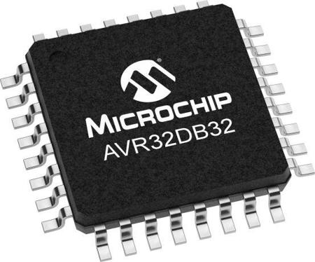 AVR32DB32-I/PT Microchip, 8 bit 8 Bit MCU, AVR DA Microcontroller, 24 MHz, 32kB FLASH, 32-Pin TQFP