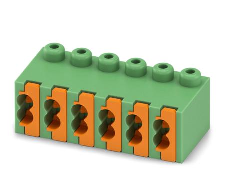 1913963 Phoenix Contact, 3.5mm Pitch, FK-MPT 0.5/ 6-ST-3.5, 6 Way, Right Angle, Pluggable Terminal Block, Plug, Cable Mount,