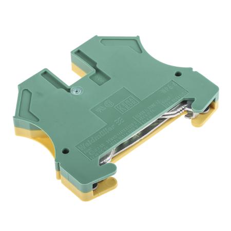 1010200000 Weidmuller  WPE Series Green/Yellow, 0.5 → 10mm², Single-Level, Screw Termination, ATEX