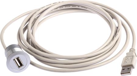09454521924 HARTING USB 2.0, Male USB A to Female USB A, 3m