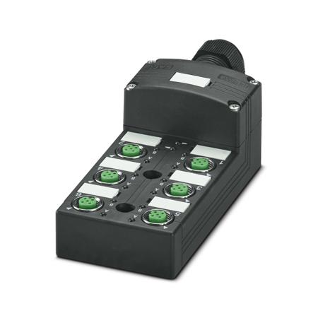 1516807 Phoenix Contact SACB Series Sensor Box, M12, 4 way, 6 port