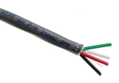 2466C SL001 Alpha WireAlpha Essentials Communication & Control Series 2 Core Audio & Control Cable, 0.22 mm² CSA Screened, 4.32mm