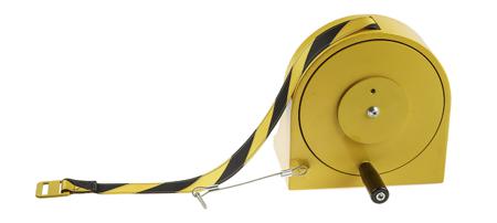 970-35-NV-D4 23m Black, Yellow Barrier & Stanchion Tape Cassette