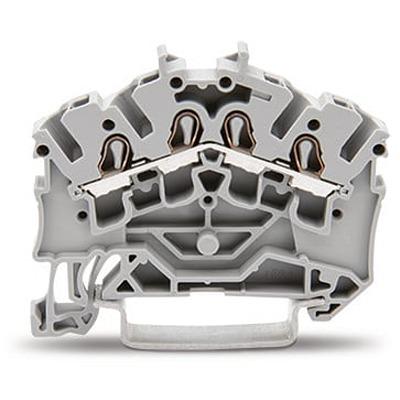 2002-6401 WAGO TOPJOB S Series DIN Rail Terminal Block, 2.5mm², 1-Level, Push In Termination, ATEX, CSA, IECEx