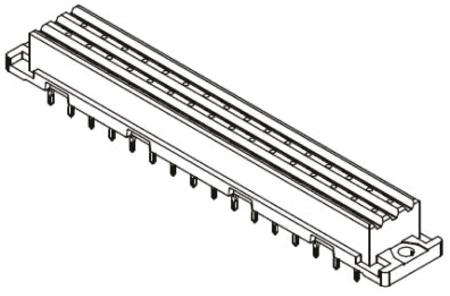 09062326892 HARTING 09 06 32 Way 3.81 mm, 5.08 mm Pitch, Type F Class C2, 3 Row, Straight DIN 41612 Connector, Socket
