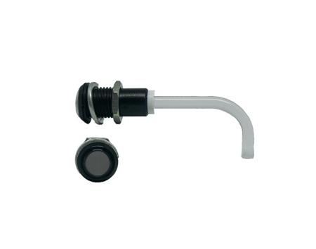 RHD-0700-3500-F9PS67PR  Bivar, Panel Mount Right Angle LED Light Pipe, Smoke Round Lens