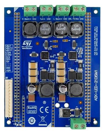 AEK-LED-21DISM1 Development Kit Digitally Controlled LED Driver Board for use with L99LD21, SPC5-family