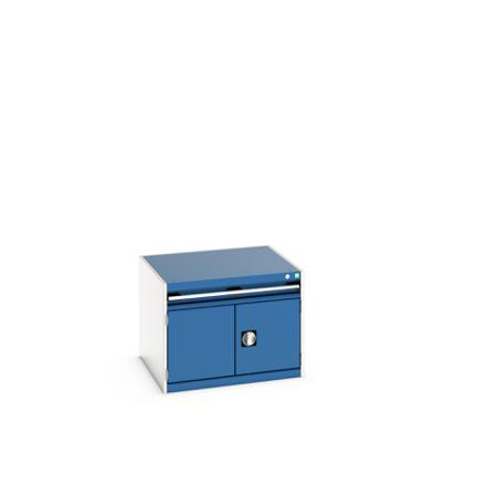 40028089-11V Bott 2 Door, 1 Drawer Sheet Steel Floor Standing Storage Cabinet, 800 X 750 X 600mm