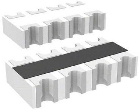 CAT16A-1003F4LF Bourns 100kΩ Resistor Array, 4 Resistors, 0.25W total, 1206 (3216M), Concave