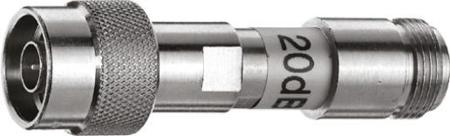 J01026A0009 50Ω RF Attenuator N Connector N Plug to N Socket 20dB, Operating Frequency 1GHz