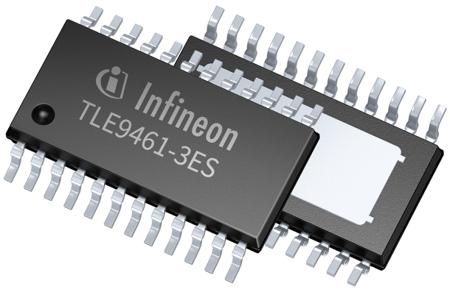 TLE9461ESXUMA1 Infineon , CAN Transceiver 5Mbps ISO 11898, 24-Pin TSDSO