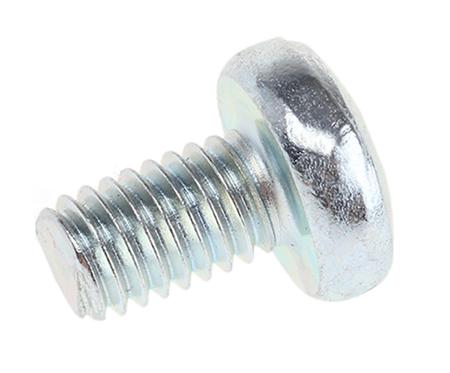 553-661 Cross Pan Head Machine Screw Steel Bright Zinc Plated, M6 x 10mm