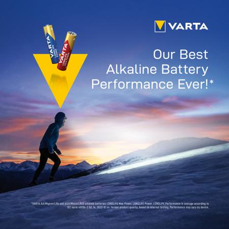AAA4-4-VARTA-RS Varta Alkaline AAA Battery 1.5V