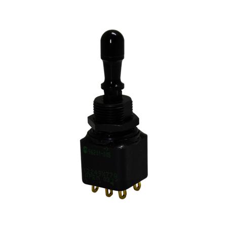 12149-3VX778 APEM Toggle Switch, Panel Mount, On-Off-On, DPST, Solder Lug Terminal, 30V dc