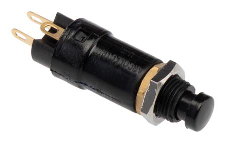 T0919SOAAE Arcolectric (Bulgin) Ltd Momentary Miniature Push Button Switch, Panel Mount, SPST, 7.1mm Cutout, 250V ac