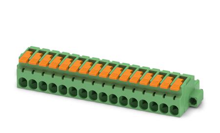 1110644 Phoenix Contact, 5.08mm Pitch, 16 Way, , Pluggable Terminal Block, Plug, Cable Mount, Push-In Termination,