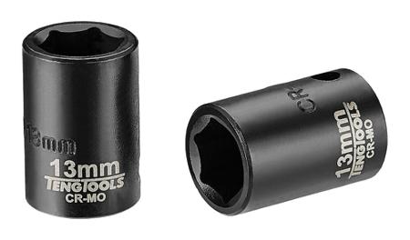 980508-C Teng Tools 14 mm 3 Drive Impact Socket, 29.5mm length