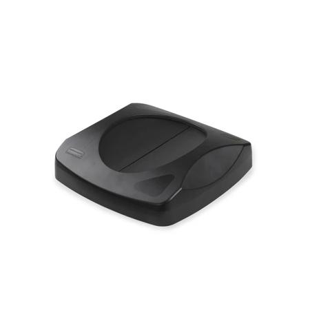 FG268988BLA Rubbermaid Commercial Products Black High Impact Polystyrene Waste Bin Lid for Waste Bin, 101.6mm