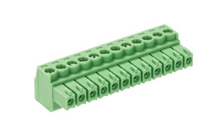 1840463 Phoenix Contact, 3.5mm Pitch, MC 1.5/12-ST-3.5, 12 Way, , Pluggable Terminal Block, Plug, Cable Mount, Screw