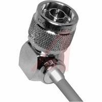 172236 connector,rf coaxial,n right-angle solder plug,for 0.141 semi-rigid cable,50 ohm