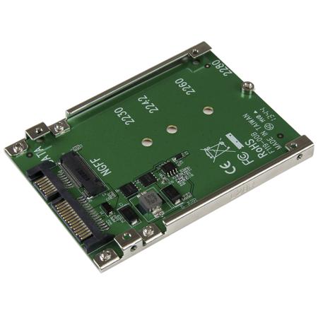 SAT32M225 StarTech.com port 2.5 in M.2 SSD to 2.5in SATA Adapter