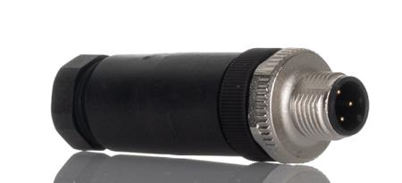 BS-8141-0-PG-9 Turck BS Series, 4 Pole Cable Mount Connector Socket, with Male Contacts, IP67