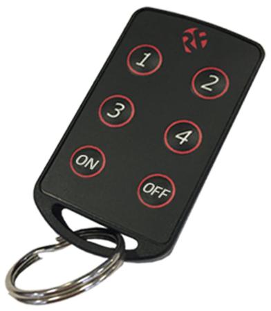 FOBBER-8T6 RF Solutions 6 Button Remote Control Fob, , 869.5MHz