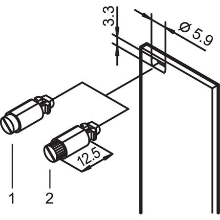 21101-847 nVent SCHROFF 21101 Series Steel Quick Release Fastener for Use with Front Panel, 7 x 6 x 16.7mm