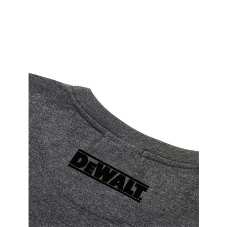 Typhoon-T-Shirt-M DeWALT CHARCOAL / Grey 35% Cotton, 65% Polyester Short Sleeve T-Shirt, UK- M, EUR- M