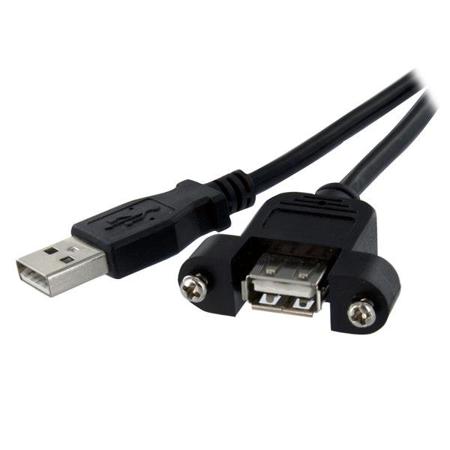 USBPNLAFAM2 StarTech.com USB 2.0, Male USB A to Female USB A, 480Mbps, 600mm