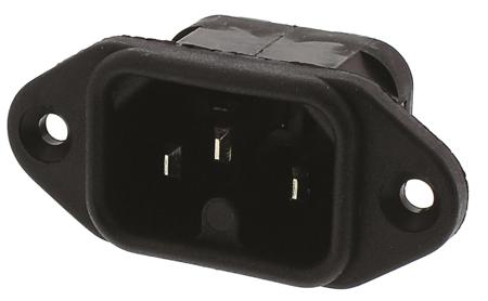 PX0590/63 Bulgin C16 Flange Mount IEC Connector Male, 10A, 250 V