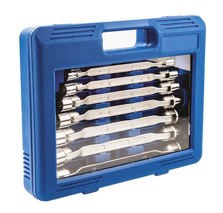388-3735 RS PRO 10-Piece Box Wrench Set, 8 → 27 mm, Chrome Vanadium Steel