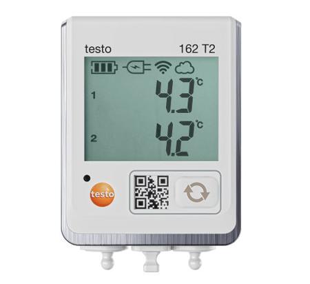 0572 1622 Testo TESTO 162 T2 Temperature Data Logger Data Logger, Wi-Fi, 2 Input Channel(s)