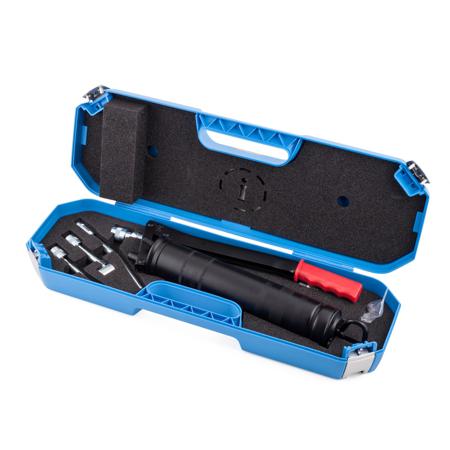 1077600/SET 400bar Steel Manual Grease Gun, 500 ml