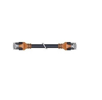 X20CA0E61.00150 B&RX20CA0E61, 1.5m Cat5, Black RJ45 to Male RJ45 Male, Aluminium Foil, Tinned Copper Braid Shielded, Terminated PVC