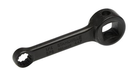 02480016 STAHLWILLE 447 series Series Square Spline Drive Adaptor, 50.8 mm, 10.4 x 6 / 19 x 11mm Insert, Gunmetal Finish