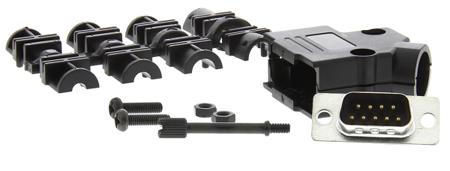 MHD45PPK9-DB9P-K MH Connectors MHD45PPK 9 Way 45 ° D-sub Connector