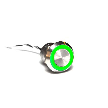 MC22LOSGR Bulgin Capacitive Switch Latching NO,Illuminated, IP68 Stainless Steel