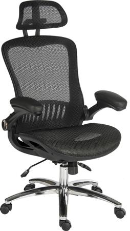 180-9716 RS PRO Black Mesh Executive Chair, 150kg Weight Capacity