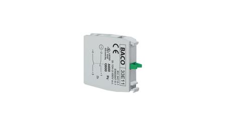 33E11 BACO 33E Series Contact Block for Use with Control & Signalling Units, 240V ac, SPDT