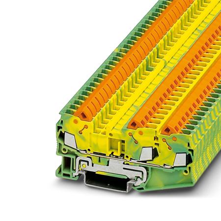 3206474 Phoenix Contact 3-Way Earth Terminal Block, 0.5 - 2.5mm², 20 - 14 AWG Wire, Quick Connect, ATEX