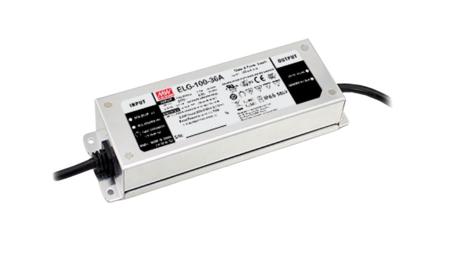 ELG-100-42D2-3Y MEAN WELL LED Driver, 42V Output, 100W Output, 4.17A Output, Constant Current / Constant Voltage Dimmable