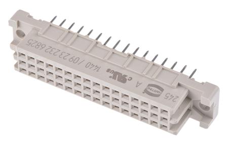 09232326825 HARTING 09 23 32 Way 2.54mm Pitch, Type 2C Class C2, 3 Row, Straight DIN 41612 Connector, Socket