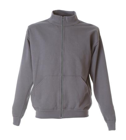 988798-XL-GREY JRC 988798 Grey 100% Cotton Sweat Shirt XL