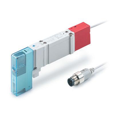 SY5100-5U1-M9PWSAPC-X30 SMC 5/2 & 5/3 Pneumatic Solenoid Valve - Solenoid M8 SY5000 Series 24V dc