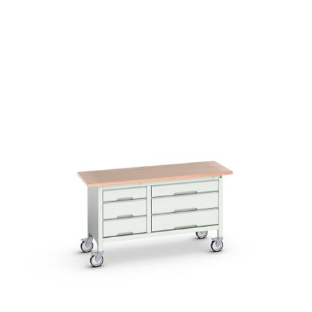 16923215.16 Bott, 6 Drawer Sheet Steel Floor Standing Storage Cabinet, 1500 x 600 x 830mm