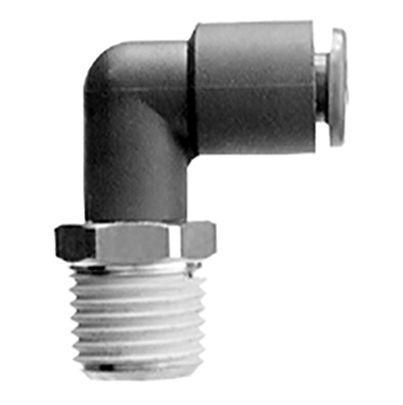 KRL08-01SW2 SMC KR Series Straight Fitting, R 1/8 to Push In 8 mm, Threaded-to-Tube Connection Style,