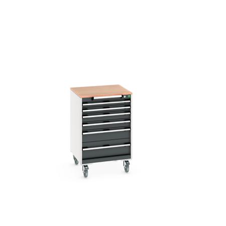 40402151-19V Bott, 6 Drawer Sheet Steel Floor Standing Storage Cabinet, 650 X 650 X 990mm