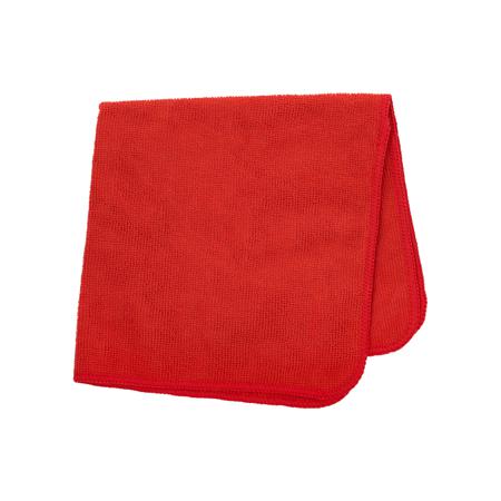 1820581 Rubbermaid Commercial Products 24 Red Microfibre Cloths for use with Wet/Dry